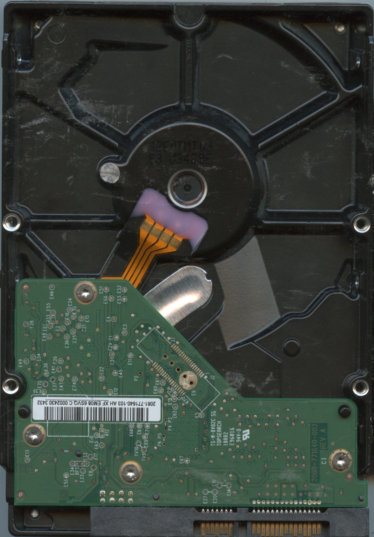 WD5000AAKX WCC2E 05:13 WESTERN DIGITAL 500GB PCB