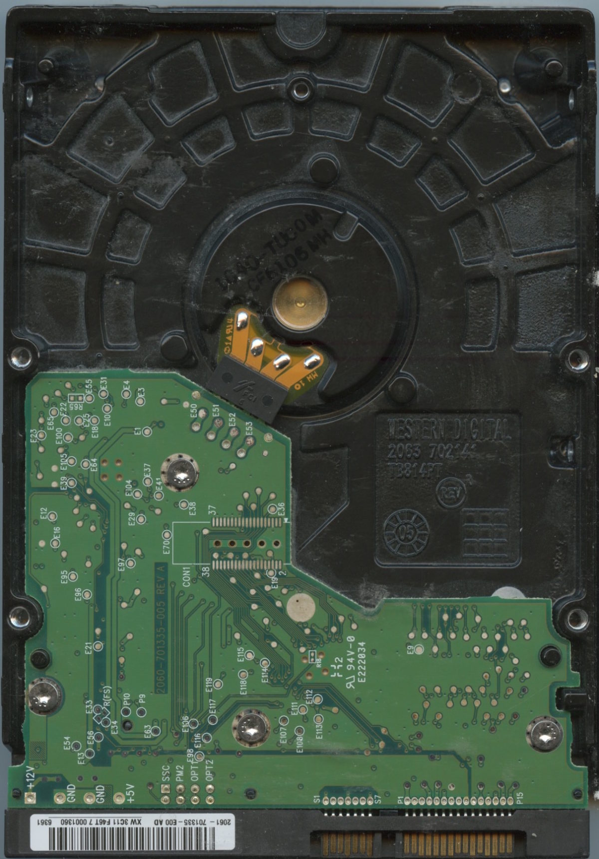 WD800JD WMAM9 03:06 WESTERN DIGITAL 80GB PCB