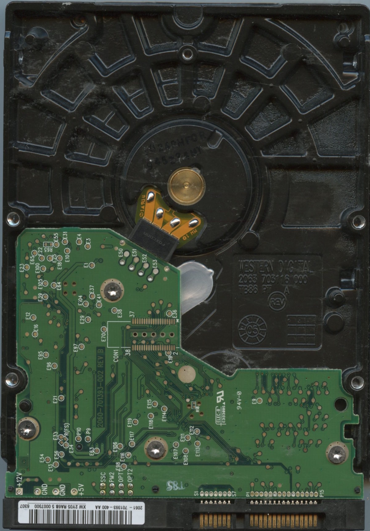 WD3200 WCAPD 01:06 WESTERN DIGITAL 320GB PCB