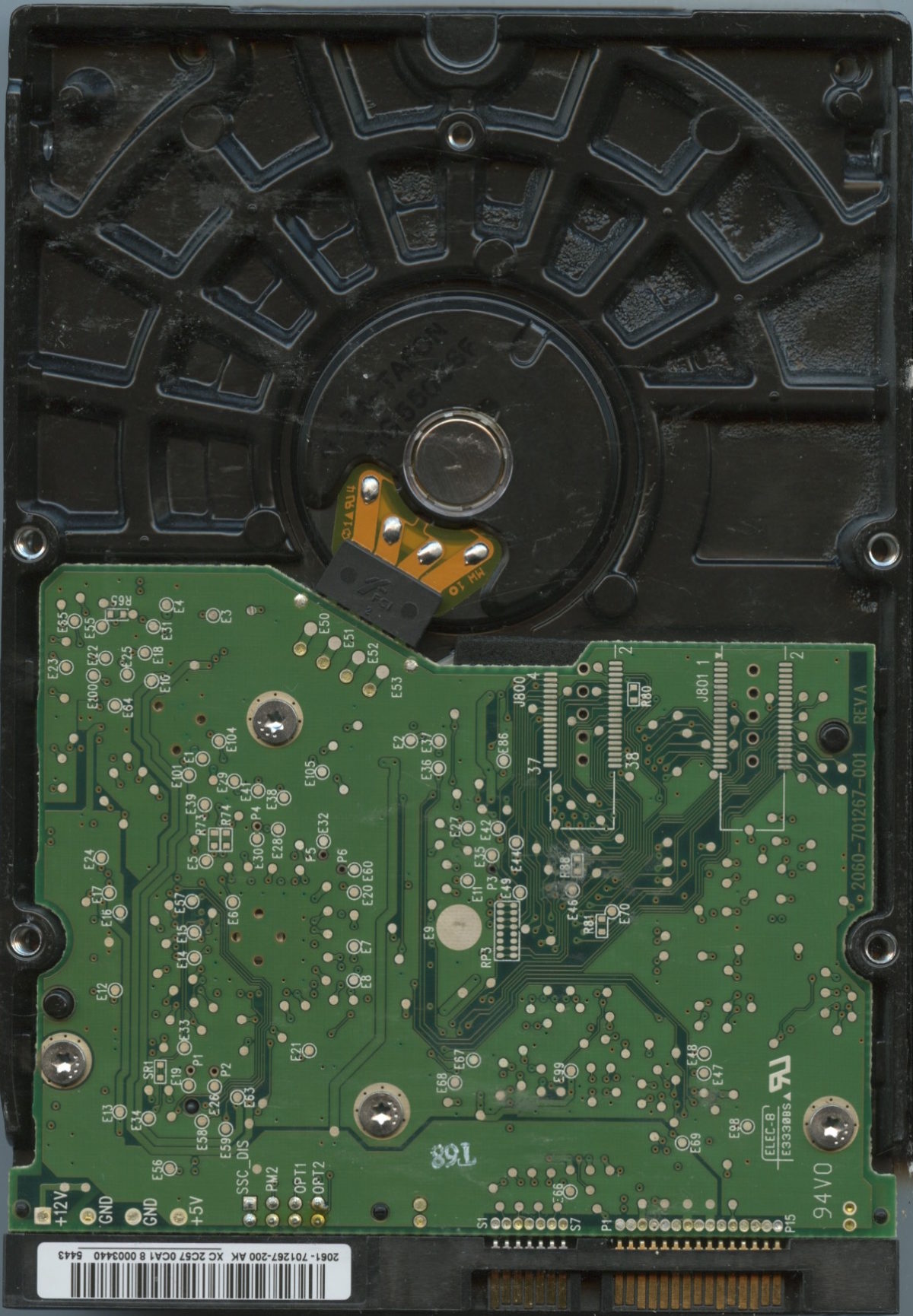 WD2500 WCAL7 05:05 WESTERN DIGITAL 250GB PCB
