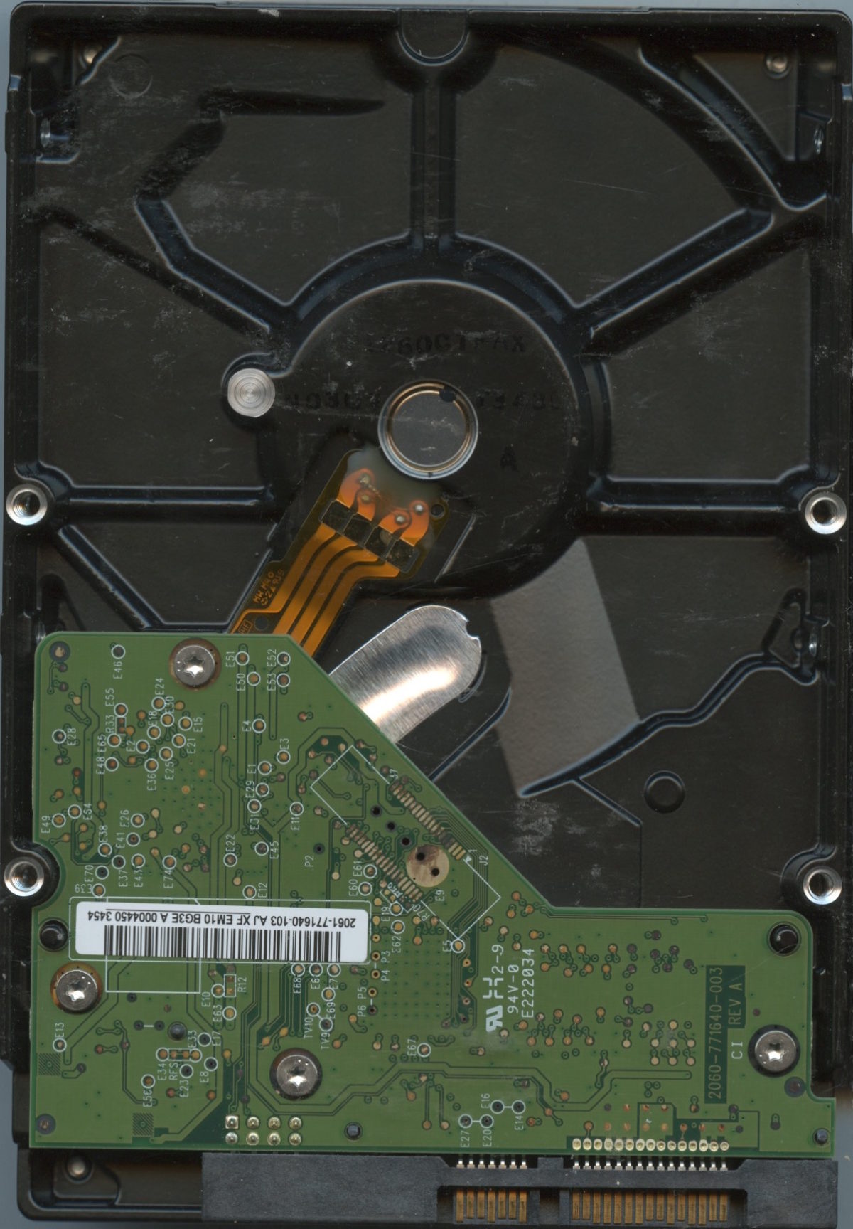 WD5000AAKX WCC2E 05:13 WESTERN DIGITAL 500GB PCB