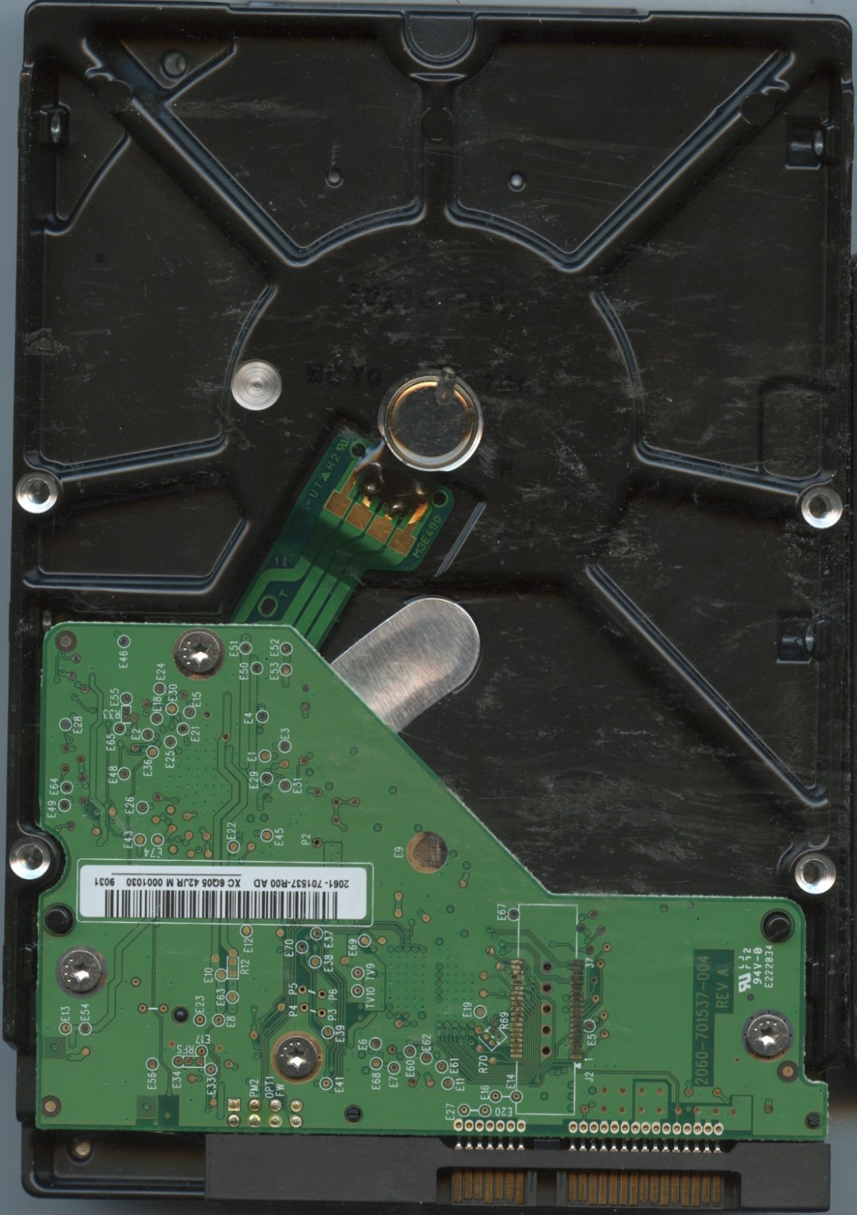 WD5000AACS WCAUF 07:08 WESTERN DIGITAL 500GB PCB